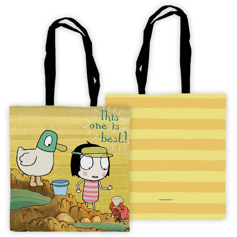 Sarah & Duck "this one is best" Edge to Edge Tote 