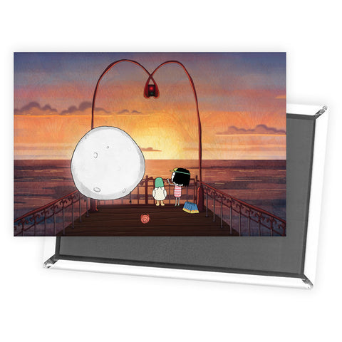 Sarah & Duck on the Pier Magnet