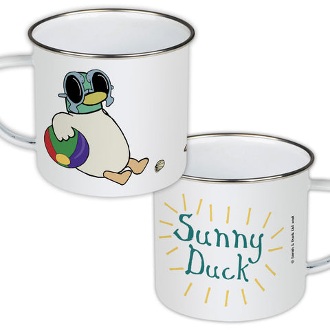 Sarah & Duck Sunny Duck Enamel Mug