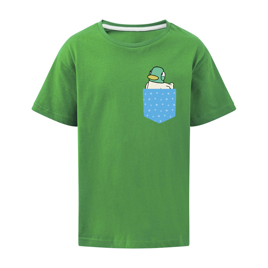Sarah & Duck Blue Printed Pocket T-Shirt