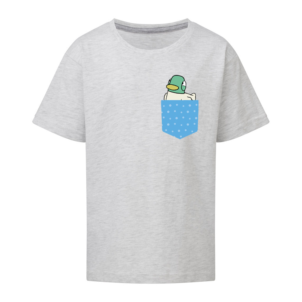 Sarah & Duck Blue Printed Pocket T-Shirt