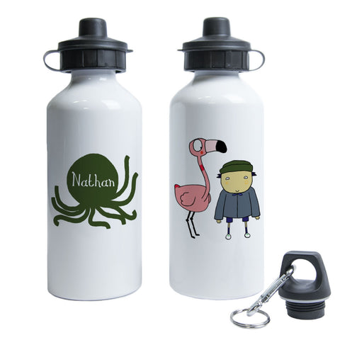 Personalised Flamingo Water Bottle