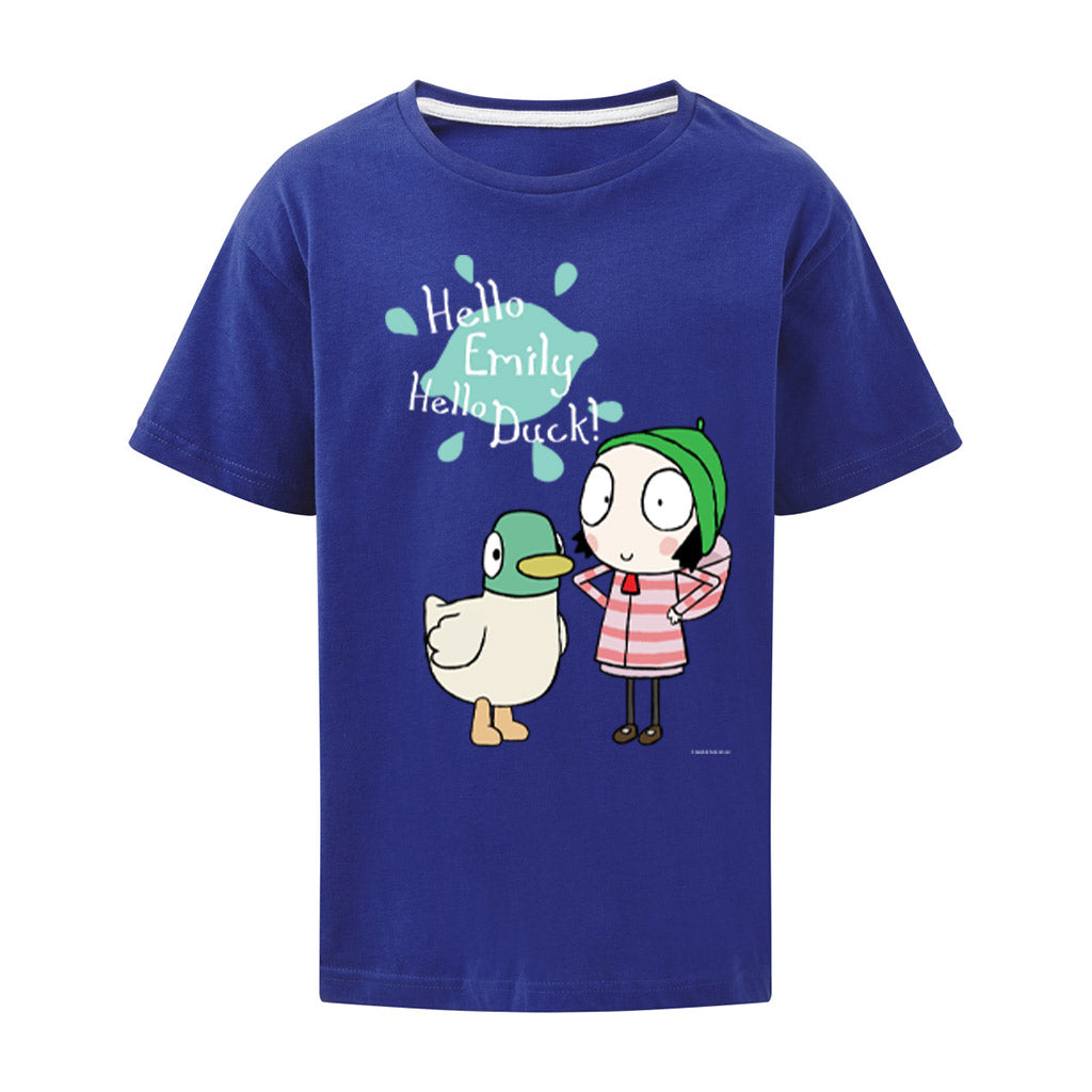Personalised Hello Sarah, Hello Duck! T-Shirt