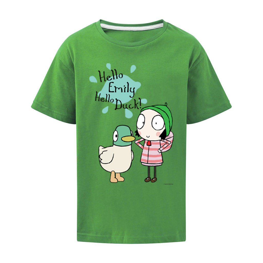 Personalised Hello Sarah, Hello Duck! T-Shirt