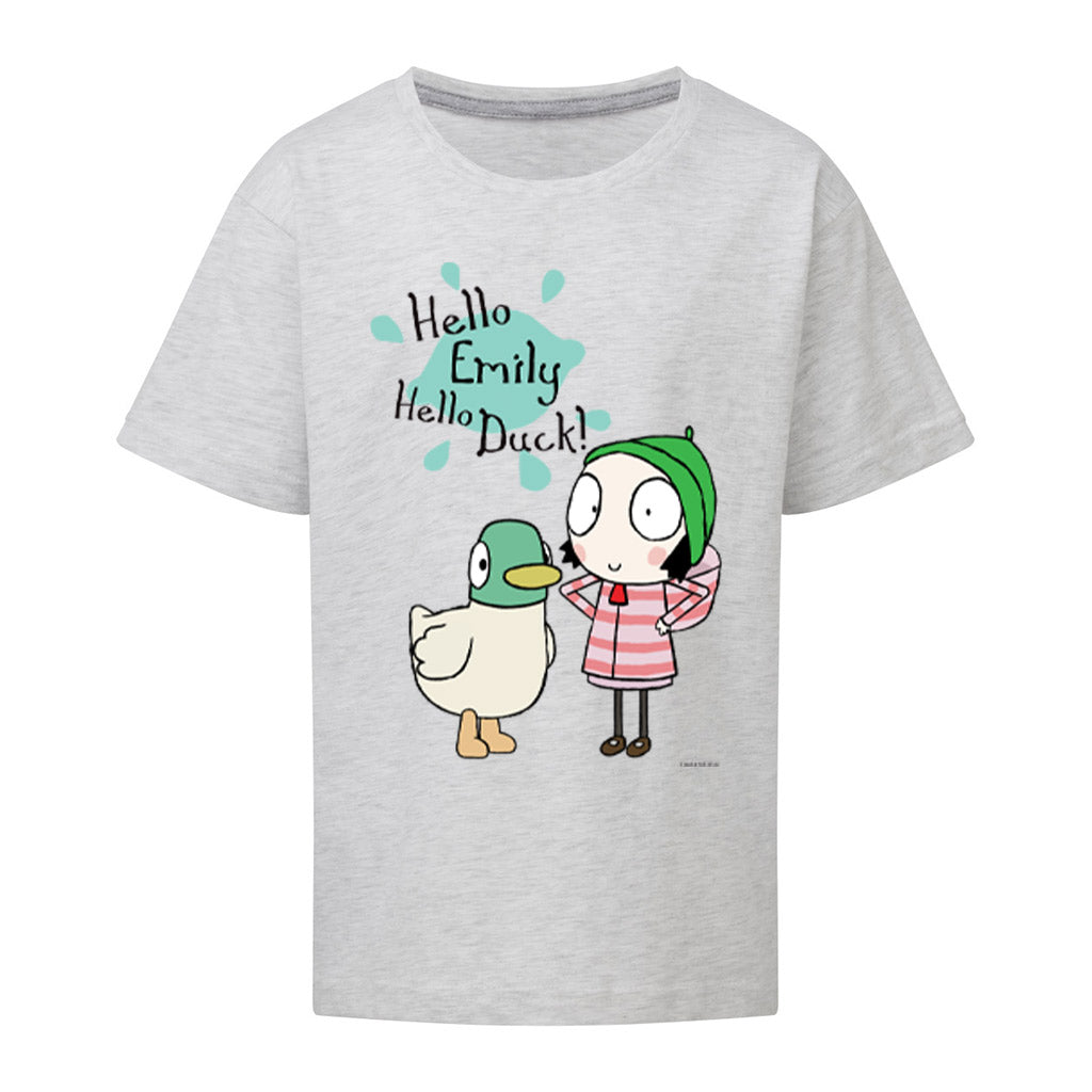 Personalised Hello Sarah, Hello Duck! T-Shirt