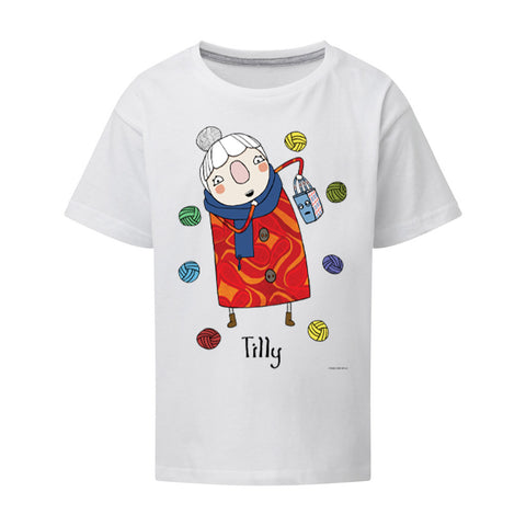 Personalised Scarf Lady T-Shirt