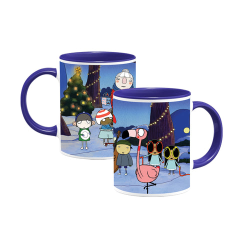 Sarah & Duck Christmas Group Colour Insert Mug