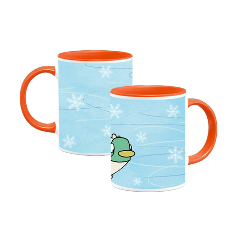 Sarah & Duck Skating Colour Insert Mug