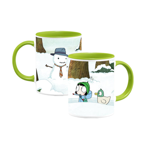 Sarah & Duck Snowman Colour Insert Mug