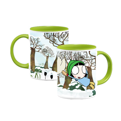 Sarah & Duck Flying Colour Insert Mug