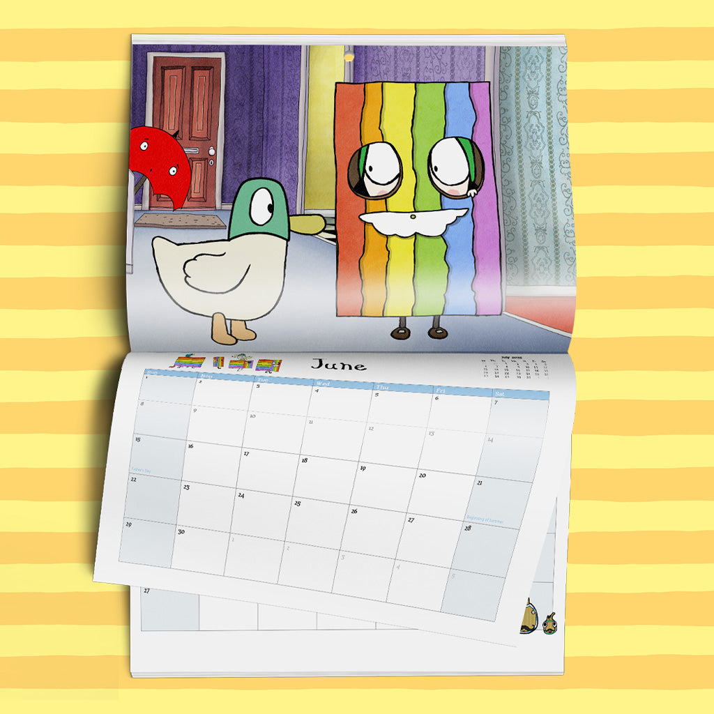 2025 Sarah & Duck Calendar Whimsical Adventures for Every Month