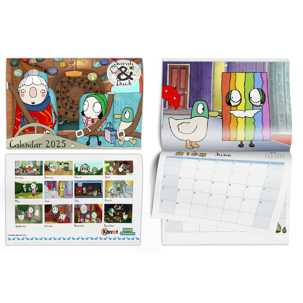 2025 Sarah & Duck Calendar Whimsical Adventures for Every Month