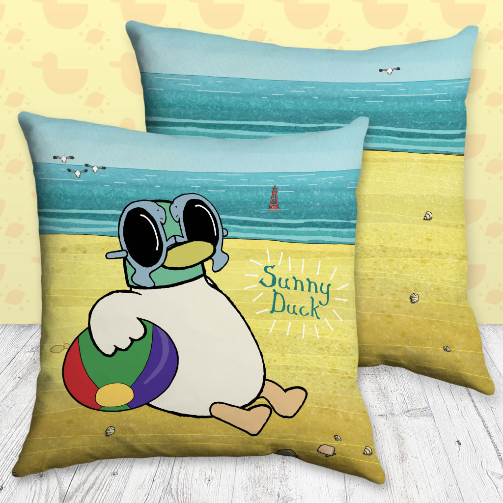 Sarah & Duck Sunny Duck Cushion (Lifestyle)