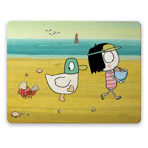Sarah & Duck at the Beach Placemat