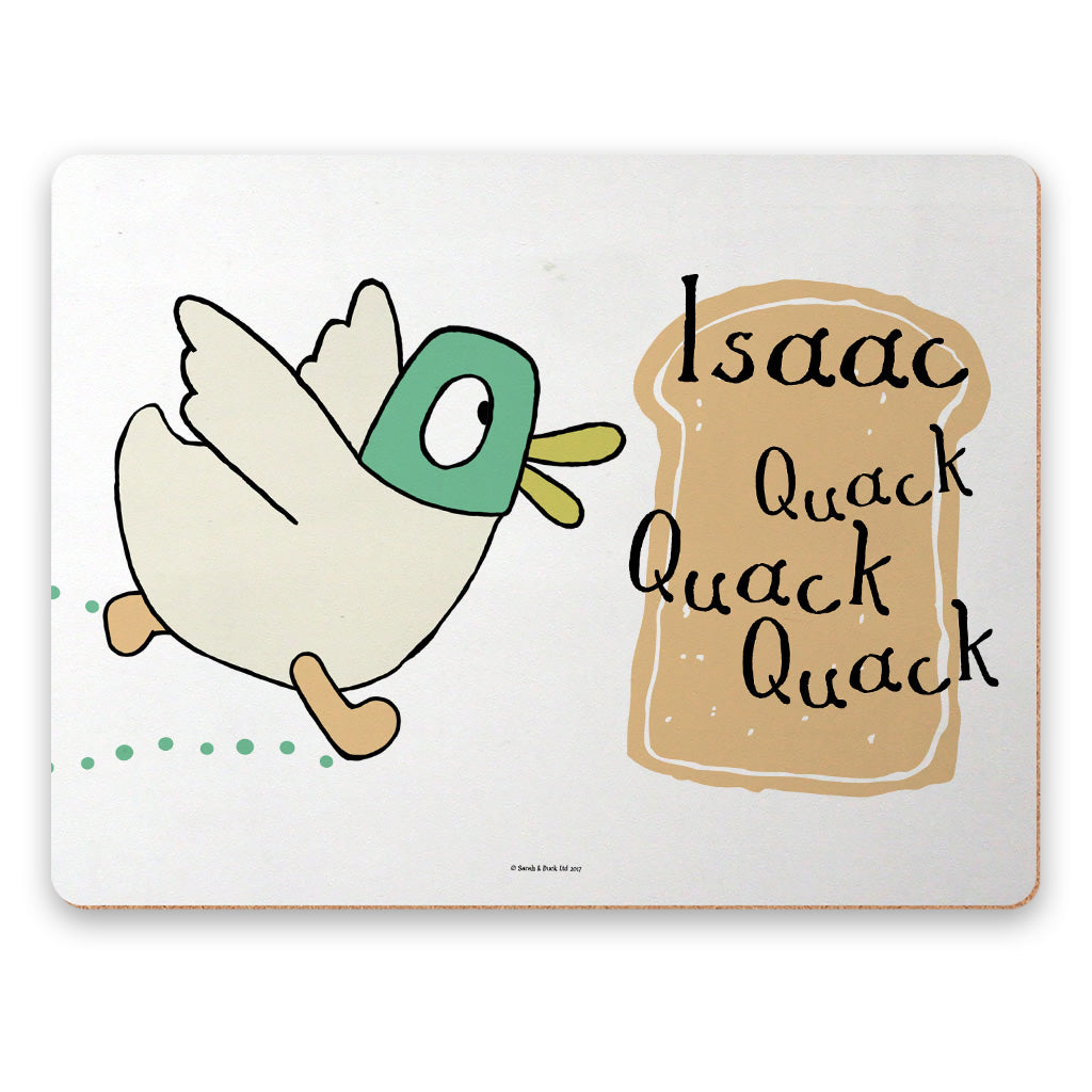 Personalised Quack Quack Quack Placemat