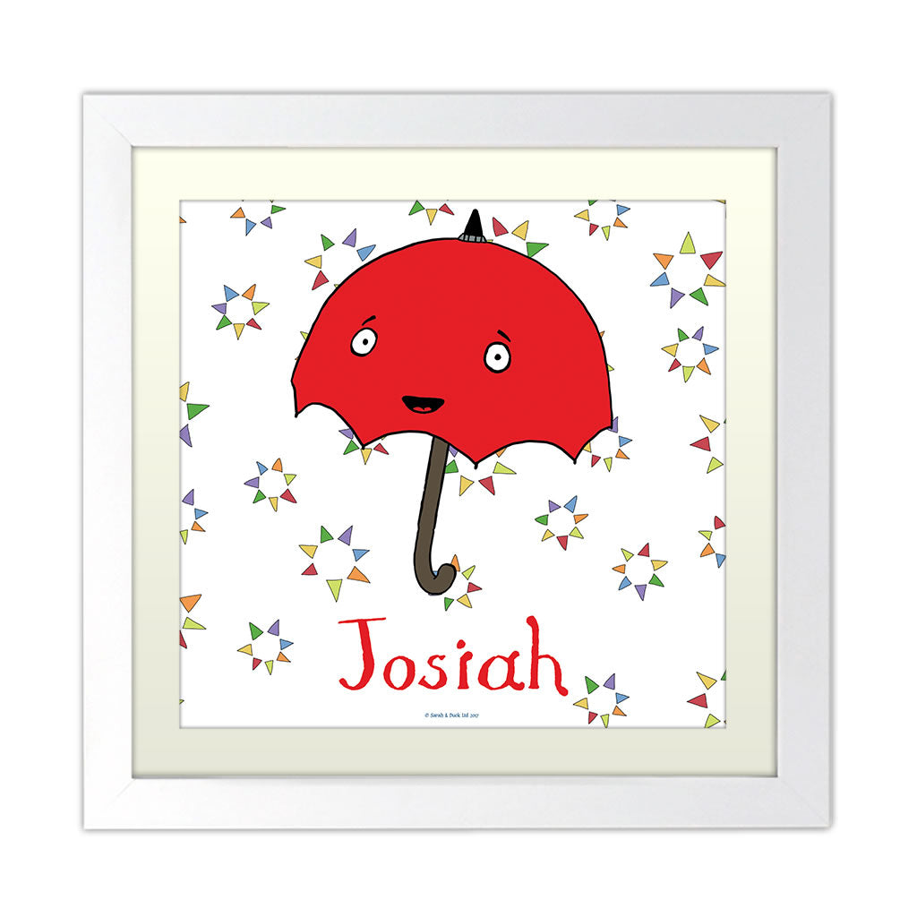 Personalised Umbrella Art Print