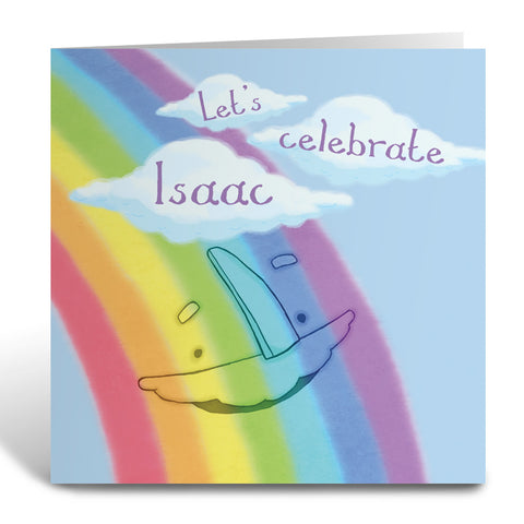 Personalised Rainbow Greeting Card