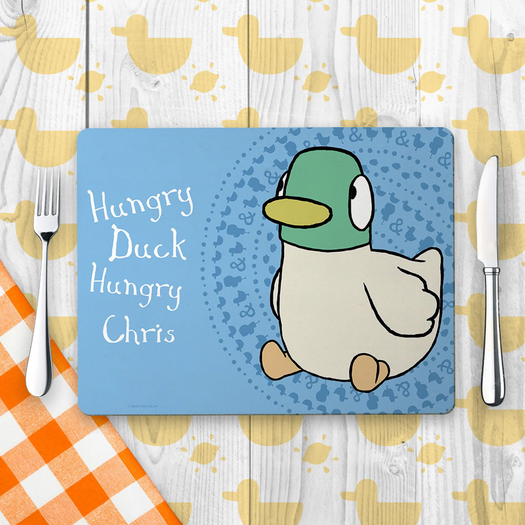 Personalised Blue Duck Placemat
