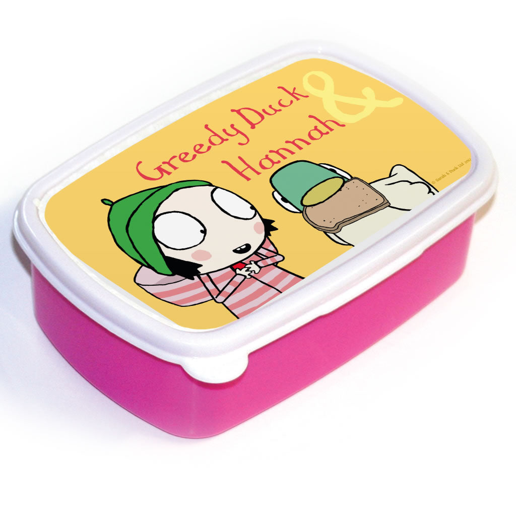 Personalised Greedy Sarah & Duck Lunch Box