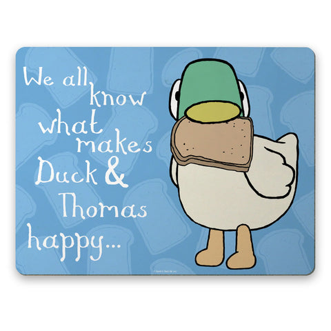 Personalised We all know what makes Duck happy Placemat