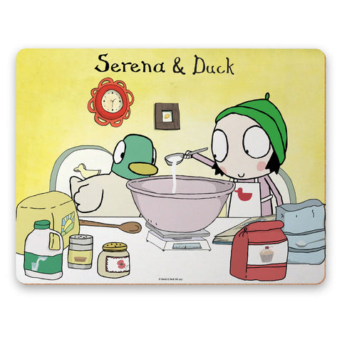 Personalised Sarah & Duck Baking Placemat