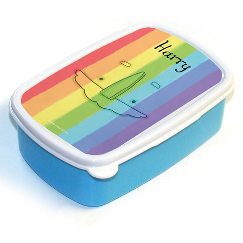 Personalised Rainbow Lunch Box