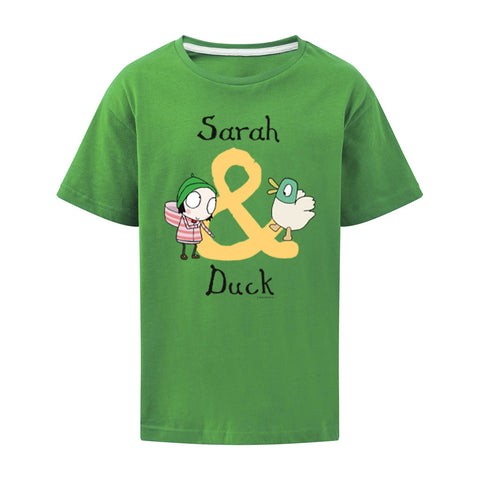 Personalised Yellow Letter Sarah & Duck T-Shirt