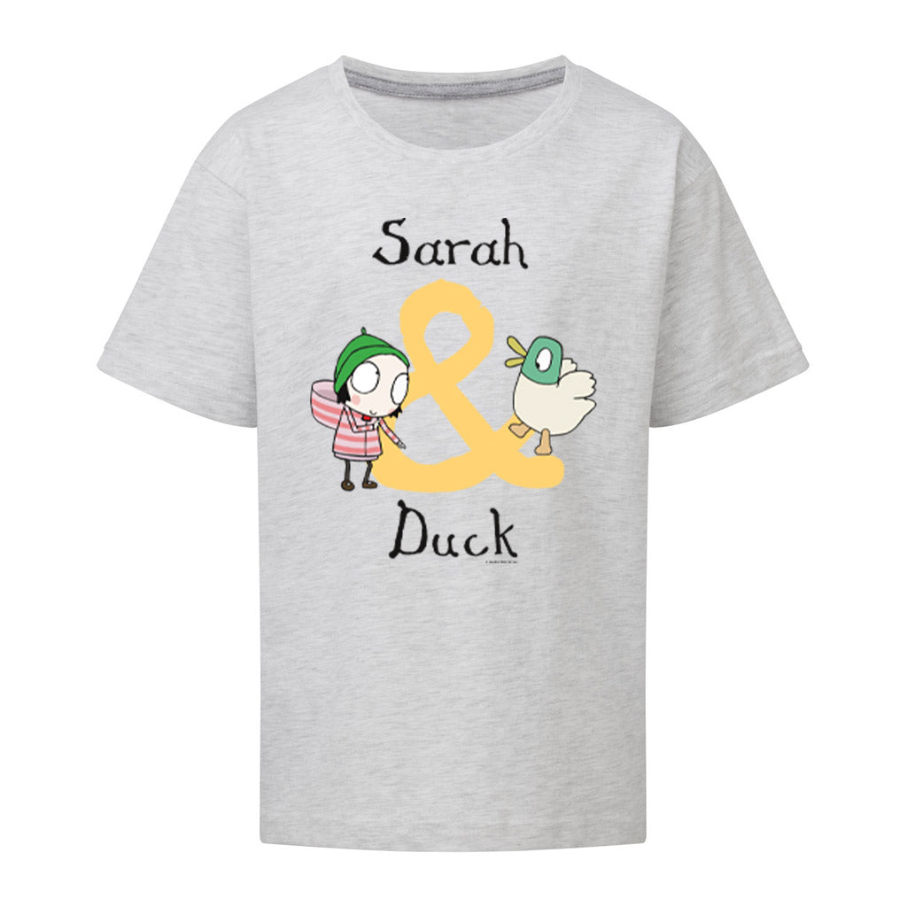Personalised Yellow Letter Sarah & Duck T-Shirt