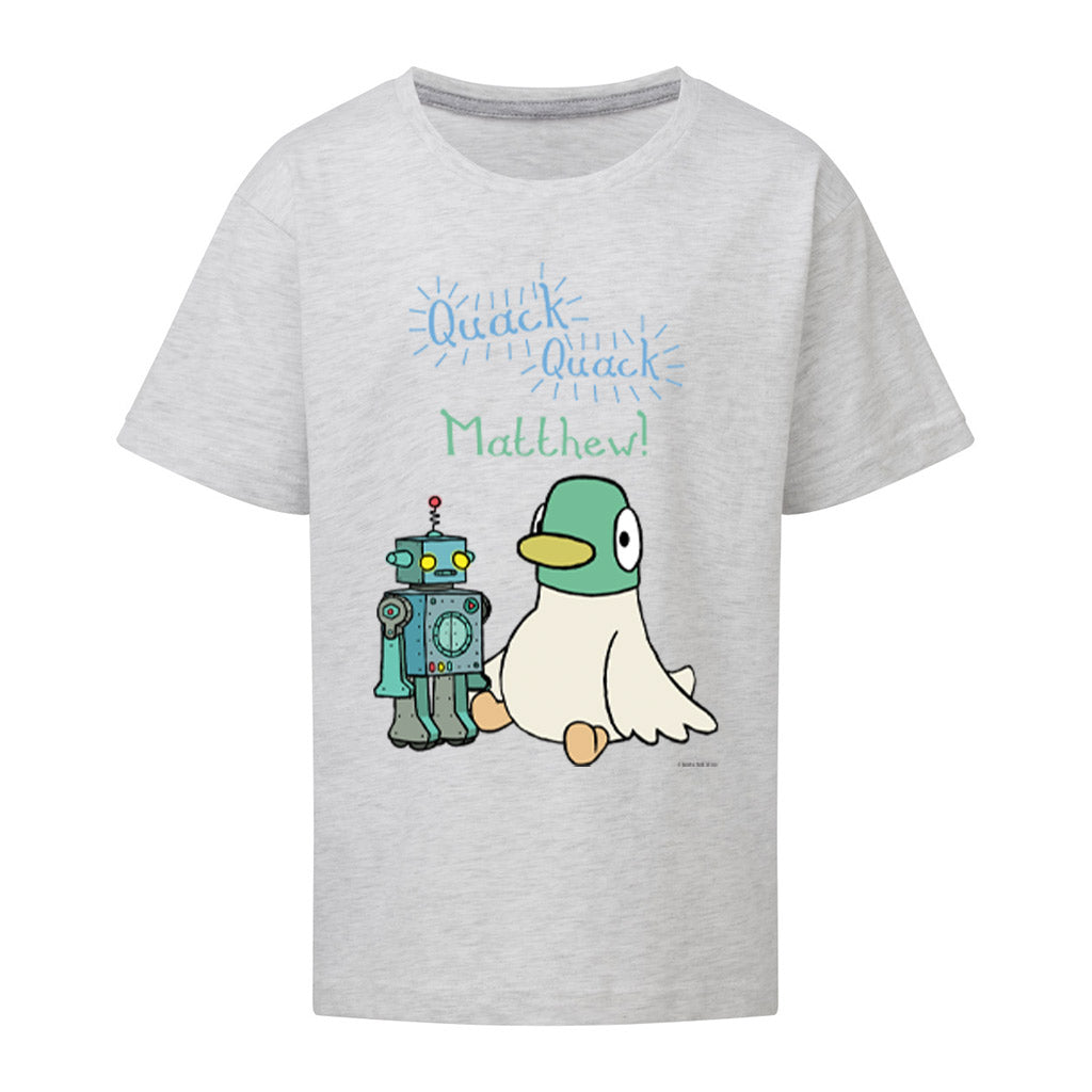Personalised Duck & Robot T-Shirt