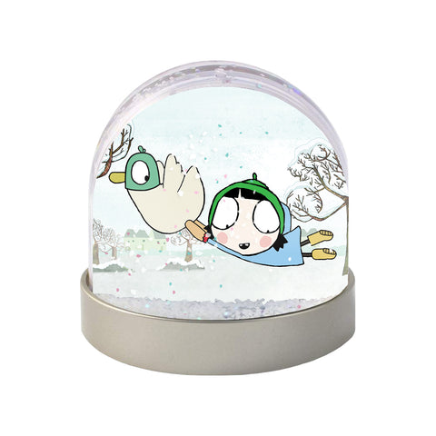 Sarah & Duck Flying Snow Globe