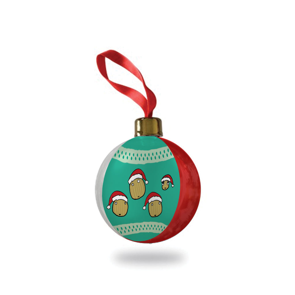Sarah & Duck Shallots in Christmas Hats Bauble