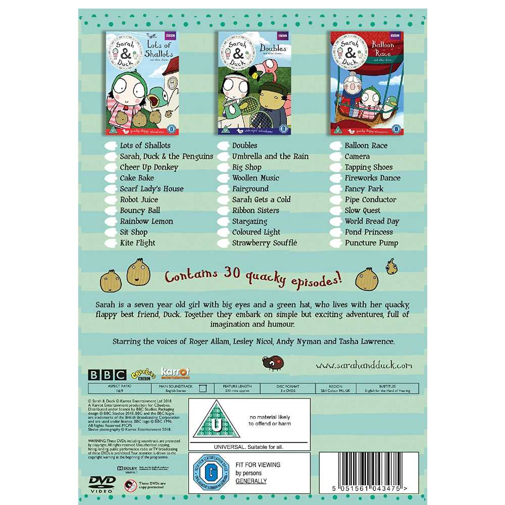 Sarah and Duck - First Adventures Collection DVD
